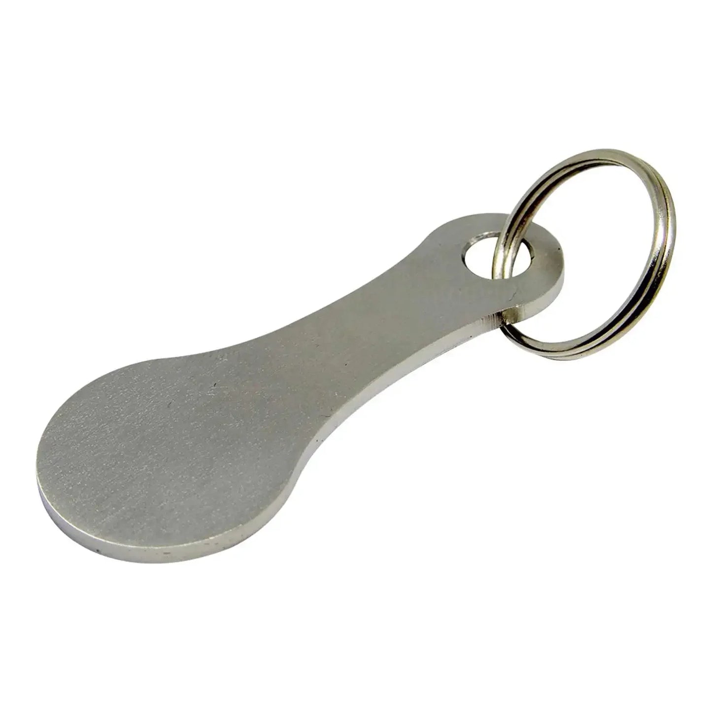 Stainless Steel Portable Trolley Cart Keychain with Token And Coin Holder Removable Shopping Keyring for Women Fashionable Keychains