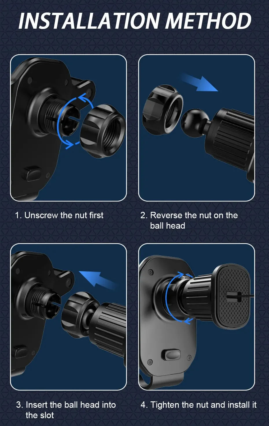 New Air Vent Gravity Car Phone Holder Lock Extension Clip Mount Stand GPS Support Anti-drop Auto Mobile Phone Holder Stand