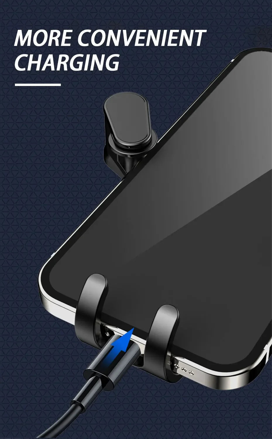 New Air Vent Gravity Car Phone Holder Lock Extension Clip Mount Stand GPS Support Anti-drop Auto Mobile Phone Holder Stand