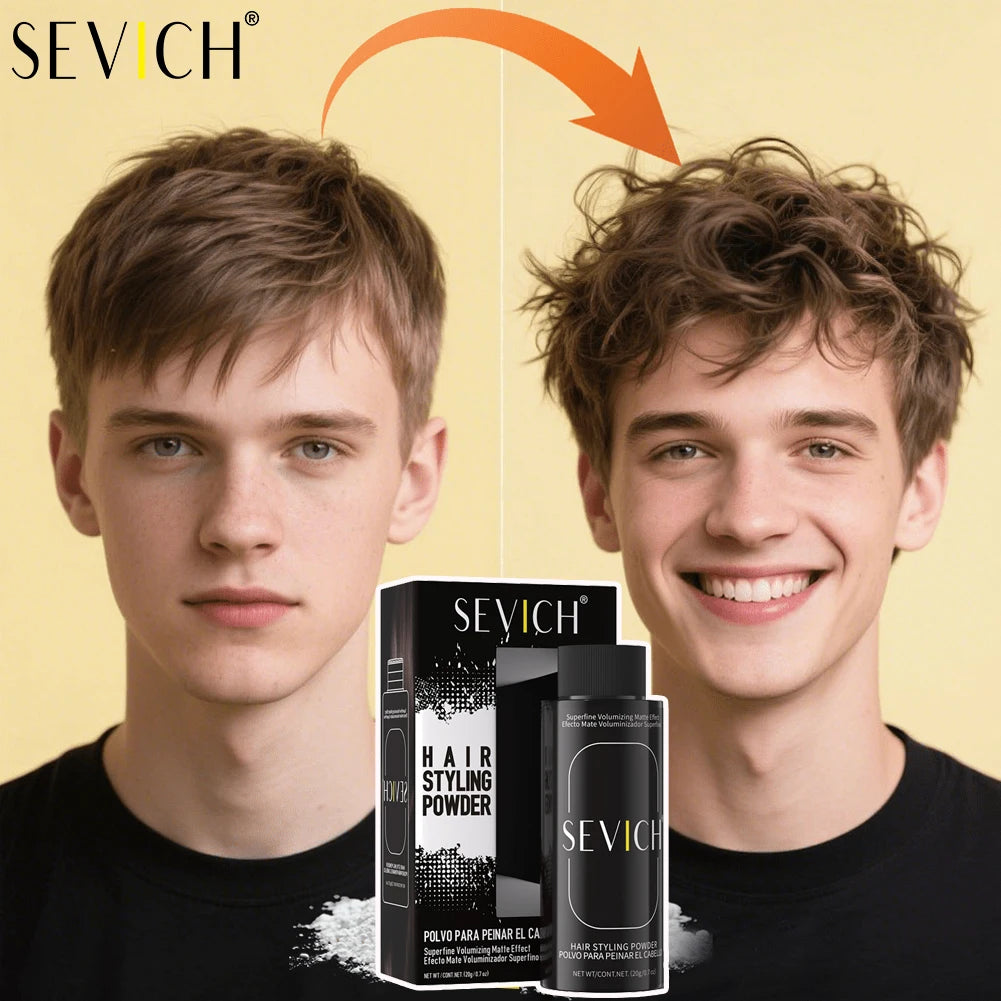 SEVICH Hair Styling Powder 20g Oil Control Matte Finish Fluffy Volume Increase Shaping Hair Powder for Short Hair
