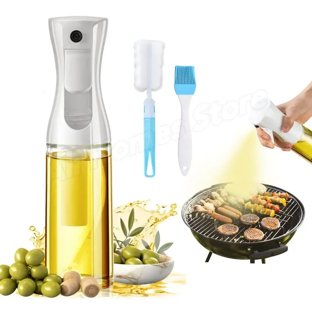 16oz 2-in-1 Olive Oil Dispenser And Sprayer Eco-Friendly Kitchen Oil Spray Bottle for Cooking Compatible with 500ml Olive Oil Jar