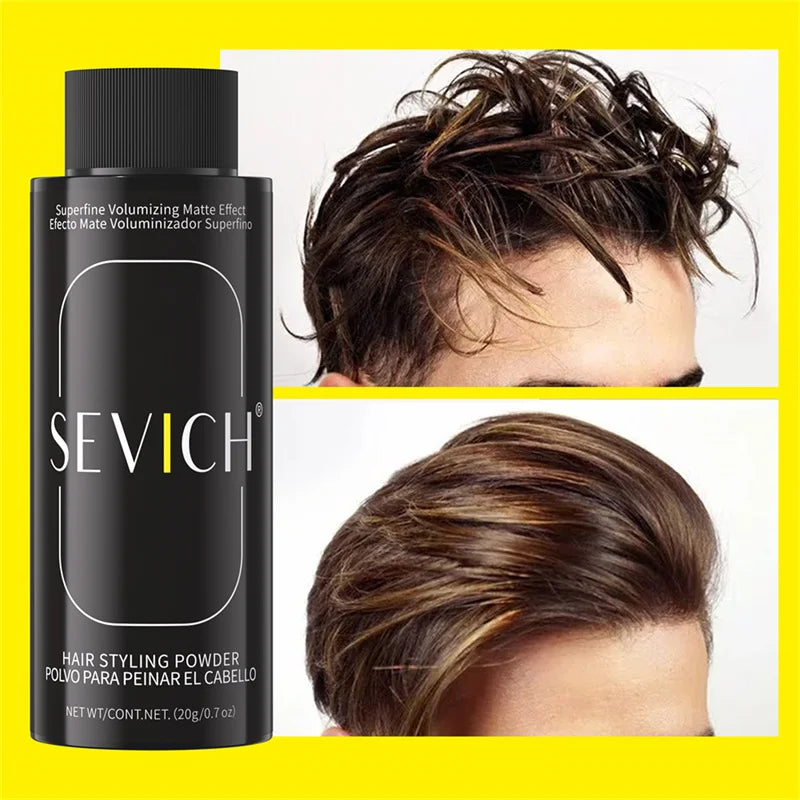 SEVICH Hair Styling Powder 20g Oil Control Matte Finish Fluffy Volume Increase Shaping Hair Powder for Short Hair